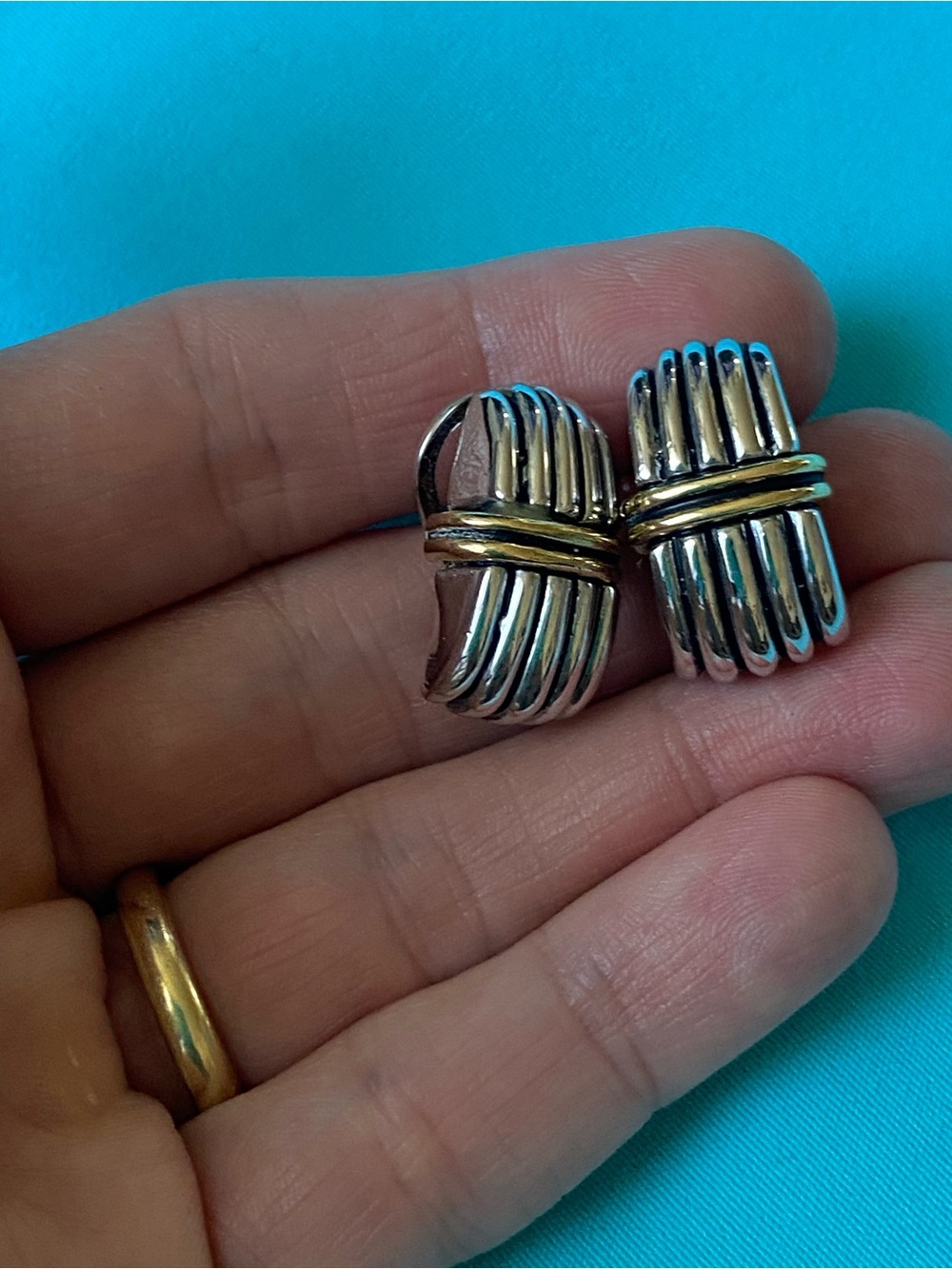 Beautiful Textured Premier Clip On Earrings